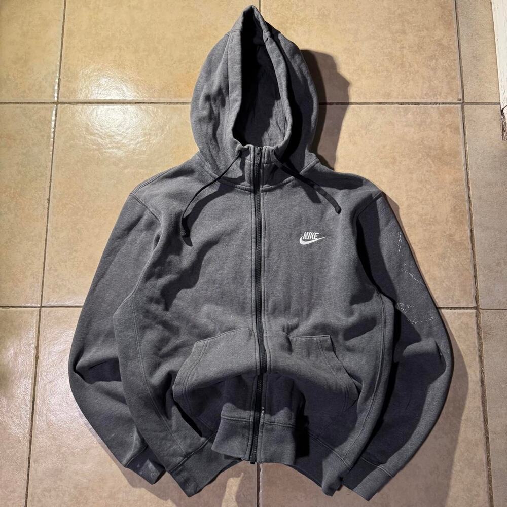 Y2k gray nike zip up Size M in mens